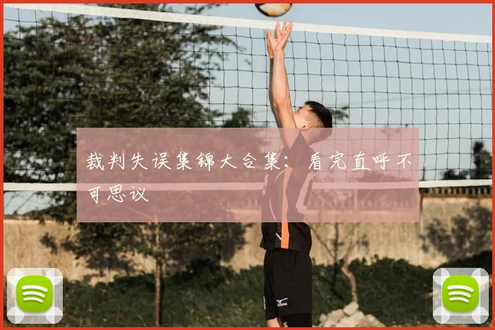 裁判失误集锦大合集：看完直呼不可思议